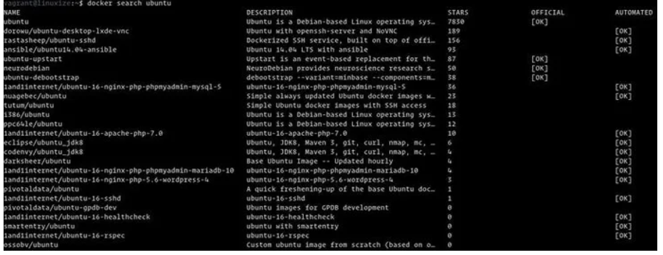 Docker Search Image