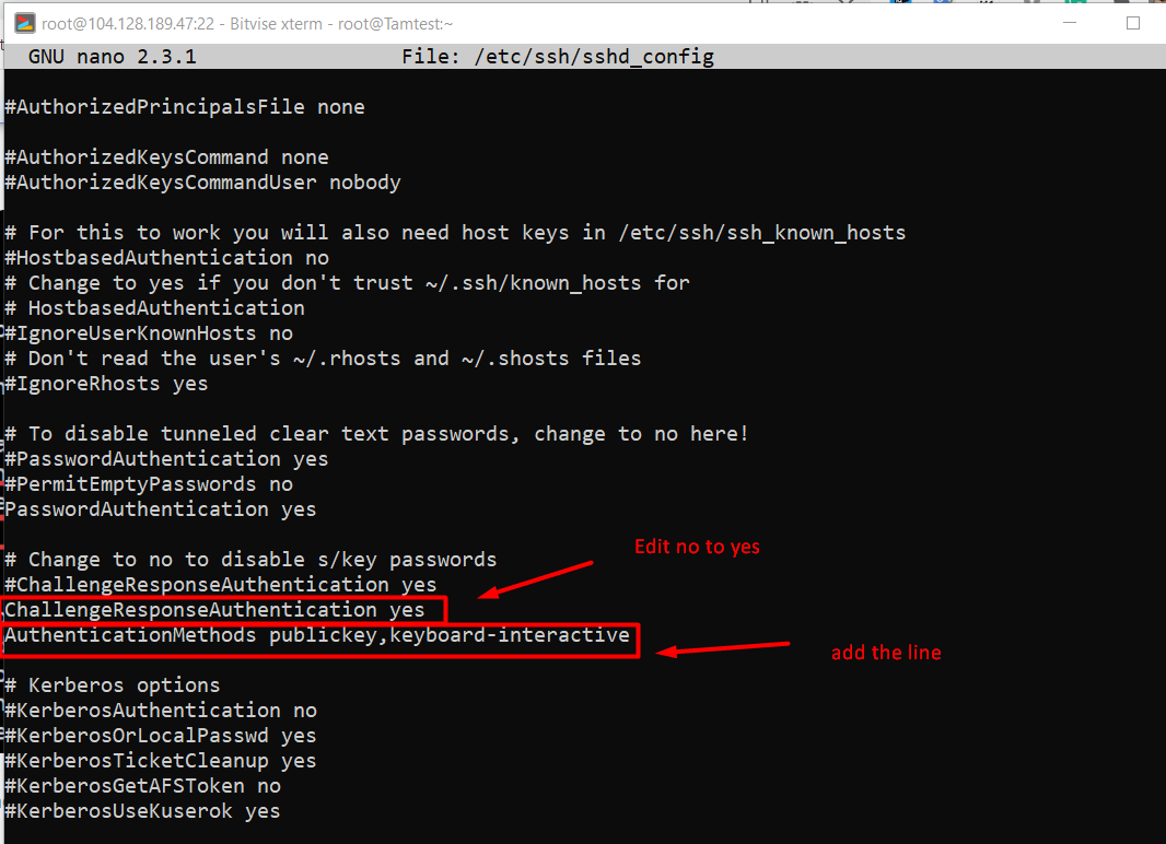 Configure Google Authenticator SSH on CentOS 7