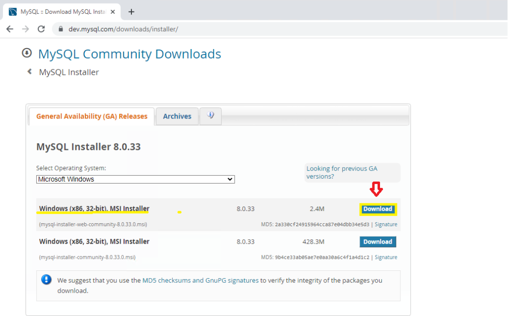 How to install MySQL on Windows Servers 2022 - GreenCloud Documentation