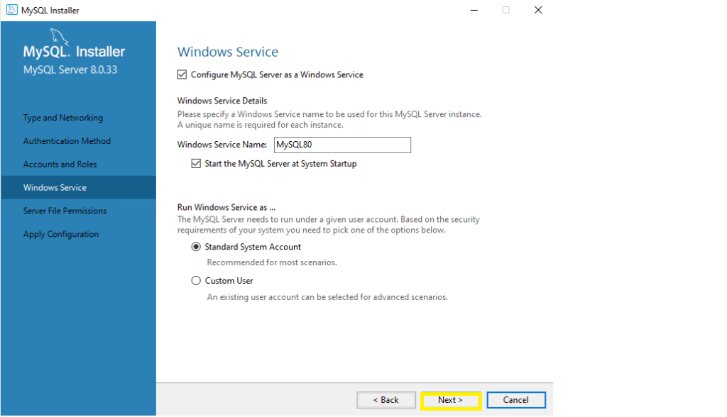 How to install MySQL on Windows Servers 2022 - GreenCloud Documentation