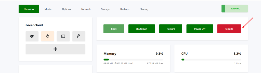 How to use the Rescue Mode in Virtfusion - GreenCloud Documentation